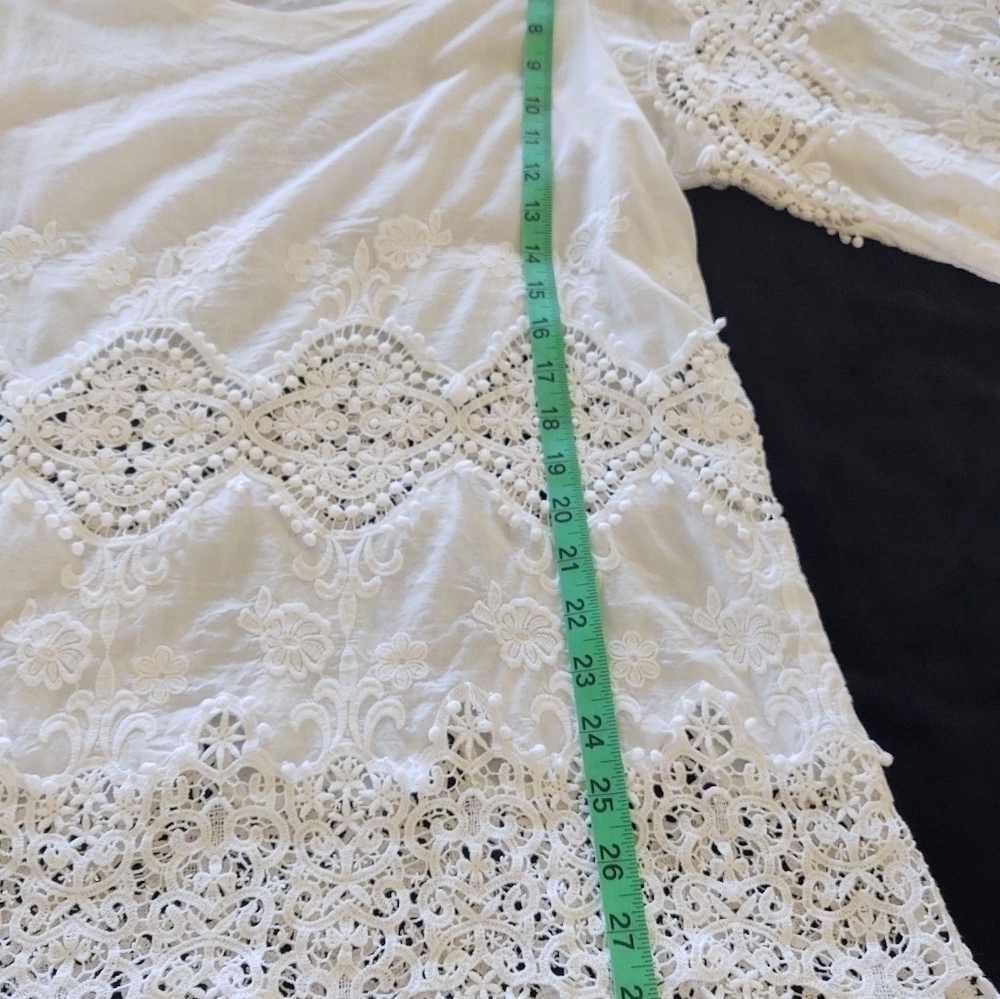 Beautiful white lace blouse - Picture 14 of 15